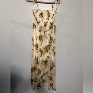 Vince Camuto Cream Paisley Maxi Dress